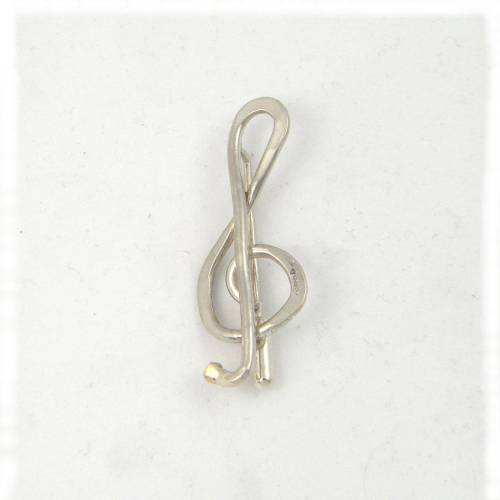 Silver treble clef